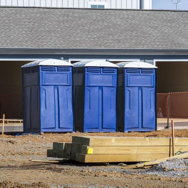 Heavy-duty construction site porta potty in Stillwater, Minnesota